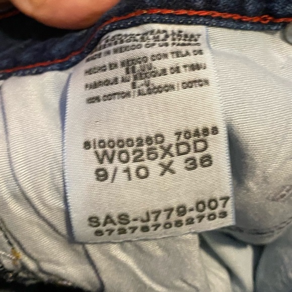 Vtg Wrangler Twenty X Tulsa Jeans Womens Size 9 10 32x35 slot hem 0323 - Picture 4 of 10